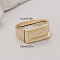 Elegant Zinc Alloy Finger Rings for Party Accessories, Rectangle, Golden, 8mm, Inner Diameter: 18mm