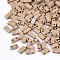 2-Hole Baking Paint Glass Seed Beads, Rectangle, BurlyWood, 4.5~5.5x2x2~2.5mm, Hole: 0.5~0.8mm