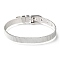 Non-Tarnish 304 Stainless Steel Watch Bands, Watch Belt Fit Slide Charms, Original Color, 8-1/2 inch(21.5cm), 10mm