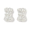 Brass Beads, Cadmium Free & Nickel Free & Lead Free, Flower, 925 Sterling Silver Plated, 7x5mm, Hole: 1.2mm