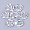 Transparent Acrylic Linking Rings, AB Color Plated, Quick Link Connectors, For Jewelry Curb Chains Making, Twist, Clear AB, 22.5x16.5x5mm, Inner Diameter: 6x12mm