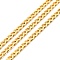 Iron Curb Chains, Unwelded, with Spool, Golden, 6x4x1mm