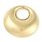 Ion Plating(IP) 304 Stainless Steel Pendants, Manual Polishing, Real 18K Gold Plated, Flat Round, 20x7mm, Hole: 7mm