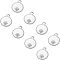 304 Stainless Steel Pendant Rhinestone Settings, Flat Round, Stainless Steel Color, Fit for SS3(1.35~1.4mm) Rhinestone, 13x10x1.5mm, Hole: 1.6mm, 20pcs/box