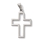 Non-Tarnish 304 Stainless Steel Pendants, Religion, Cross Charm, Stainless Steel Color, 34.5x22.5x2mm, Hole: 7.5x3.5mm