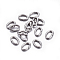 Tarnish Resistant 304 Stainless Steel Jump Rings, Open Jump Rings, Oval, Stainless Steel Color, 18 Gauge, 6x4x1mm, Inner Diameter: 2x4mm