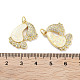 Латунные микропаве прозрачные подвески с фианитом KK-L213-026G-3