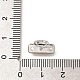 Латунные микропаве прозрачные кубические циркониевые распорки KK-C031-46P-3