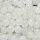 Стеклянные бусины с имитацией нефрита SEED-C001-02C-03-3
