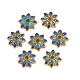 Многолепестковые колпачки из эмали из сплава FIND-G029-02G-04-2