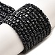 Бусины из натурального черного сапфира G-G259-B02-3x3mm-2