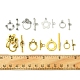 8 стиль застежек из сплава в тибетском стиле FIND-FS0002-43-5