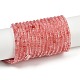 Вишневого кварца стеклянные бусы пряди G-H230-83-2
