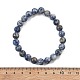Натуральные синие пятна браслеты из бисера яшмы BJEW-Q692-35-8mm-3