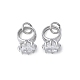 Латунные микро проложить кубического циркония подвески KK-C089-02P-1