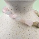 Натуральный Morganite шарик браслеты простирания BJEW-K213-49-4