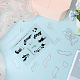1 лист силиконовых прозрачных штампов DIY-GF0007-04-4