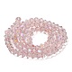 Прозрачные стеклянные бусины гальваническим пряди GLAA-F029-4mm-D26-2