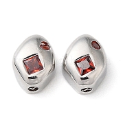 Настоящие латунные бусины с платиновым покрытием KK-F862-18P-02