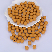 Круглые силиконовые фокусные бусины SI-JX0046A-36
