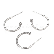 Крючки для сережек из нержавеющей стали марки 304 STAS-K211-01P-A
