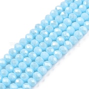 Стеклянные бусины с гальваническим покрытием  EGLA-A044-P3mm-A06