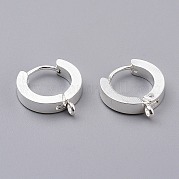 Фурнитура для сережек-колец Huggie Hoop из нержавеющей стали 304 STAS-I167-01A-S