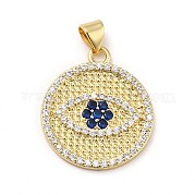 Латунные микро проложить кубического циркония подвески KK-H433-16G
