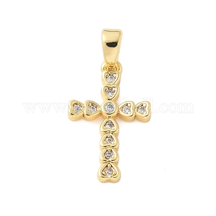 Латунные микро проложить кубического циркония подвески KK-U056-50G-1