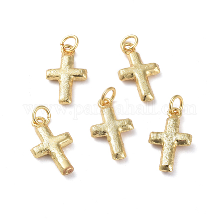 Текстурированные латунные подвески ZIRC-G160-52G-1