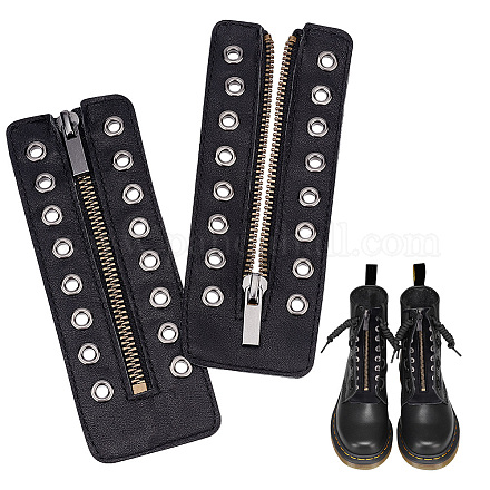 Кожаные вставки на шнуровке и молнии pandahall DIY-WH0387-37B-01-1