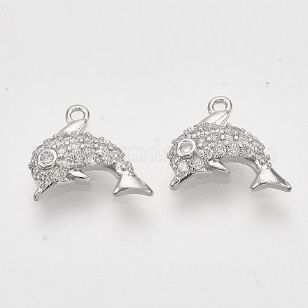Латунные микро проложить кубического циркония подвески KK-T048-041P-NF-1