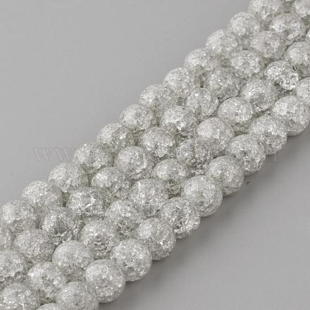 Синтетический хрустят кварц бисер пряди GLAA-S134-6mm-09-1