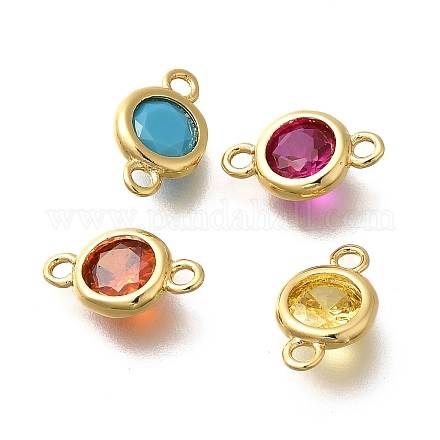 Подвески из латуни с кубическим цирконием KK-Q043-24G-1