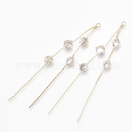 Латунные подвески с кисточками KK-S348-062-1