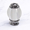 Aluminium Alloy Curtain Rod Heads, Lantern Shape Drapery Pole Finials, White, 88x41mm