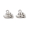 304 Stainless Steel Charms, Hat Charm, Anti-Tarnish, Stainless Steel Color, 10x12x7mm, Hole: 1.8mm