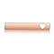 Ion Plating(IP) 304 Stainless Steel Links Connectors, Manual Polishing, Rectangle with Hollow Heart, Laser Cut, Rose Gold, 36x6x1.7mm, Hole: 1.4mm