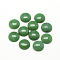Natural White Jade Cabochons, Dyed, Half Round/Dome, Sea Green, 12x5mm