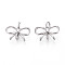 Brass Charms, Cadmium Free & Nickel Free & Lead Free, Bowknot, Real Platinum Plated, 8.5x13x2mm, Hole: 2.5mm