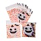Rectangle Plastic Cellophane Bags, for Halloween, Red, 13x10cm, Unilateral Thickness: 0.035mm, Inner Measure: 10x10cm, about 96~100pcs/bag