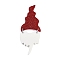 Christmas Theme Acrylic Pendants, with Glitter Powder & Platinum Loop, Christmas Hat, 58.5x22.5x2.3mm, Hole: 2mm