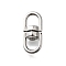 304 Stainless Steel Swivel Clasps, Stainless Steel Color, 16x7x4.5mm