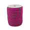 Twisted Nylon Thread, Magenta, 5mm, about 18~19yards/roll(16.4m~17.3m/roll)