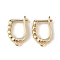 Brass Hoop Earring Findings, Latch Back, Lead Free & Cadmium Free, Real 18K Gold Plated, 18.5x12x3mm, Hole: 1.2mm, Pin: 1mm