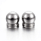 Tarnish Resistant 304 Stainless Steel Cord End Caps, Stainless Steel Color, 8.5x8mm, Hole: 6mm