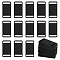 30Pcs Aluminum Connector Charms, Stamping Blank Tag, Rectangle, Black, 43x22x1mm, Hole: 4mm