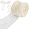 CRASPIRE 2-2/5 Inch Yellow Wired Chiffon Ribbon 10 Yards Sheer Tulle Solid Roll Organza Ribbons Wired Woven for Gift Wrapping Wedding Bouquet Home Decor Hair Accessories Handmade DIY Decoration Craft