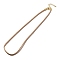 Nylon Milan Cord Necklace Making, with Brass Findings and Stainless Steel Claw Lobster Clasps, Golden, Long-Lasting Plated, PeachPuff, 17.91~18.31 inch(45.5~46.5cm)