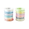 (Defective Closeout Sale: Broken Spool) 12 Rolls Polyester Sewing Thread, 3-Ply Polyester Cord for Jewelry Making, Mixed Color, 0.3mm, about 24.06 Yards(22m)/Roll